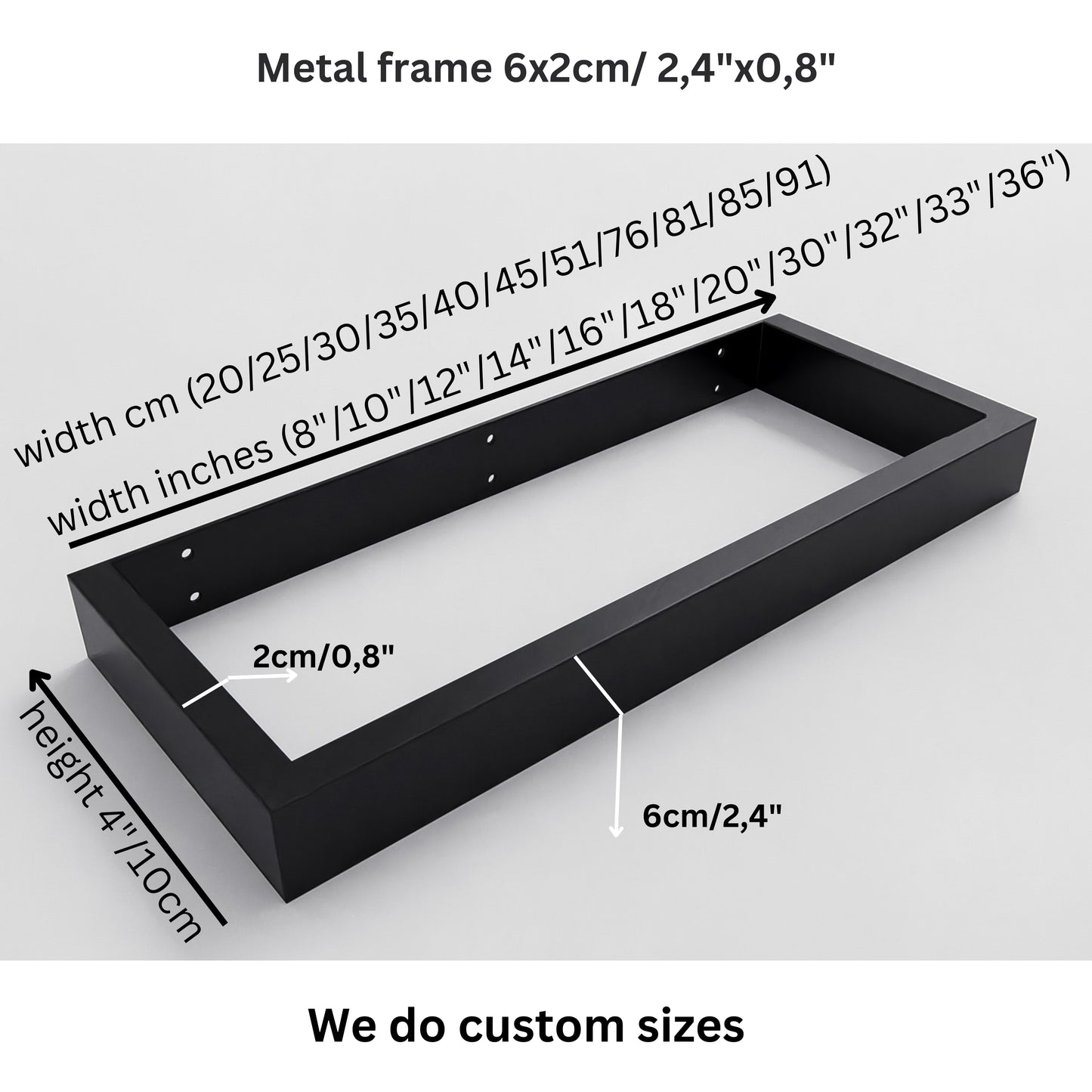 4”/10cm Metal Furniture Legs – Modern Sideboard Base, Cabinet Feet, Couch & Bench Legs, Bed Frame Support – Durable Replacement Legs for Furniture
