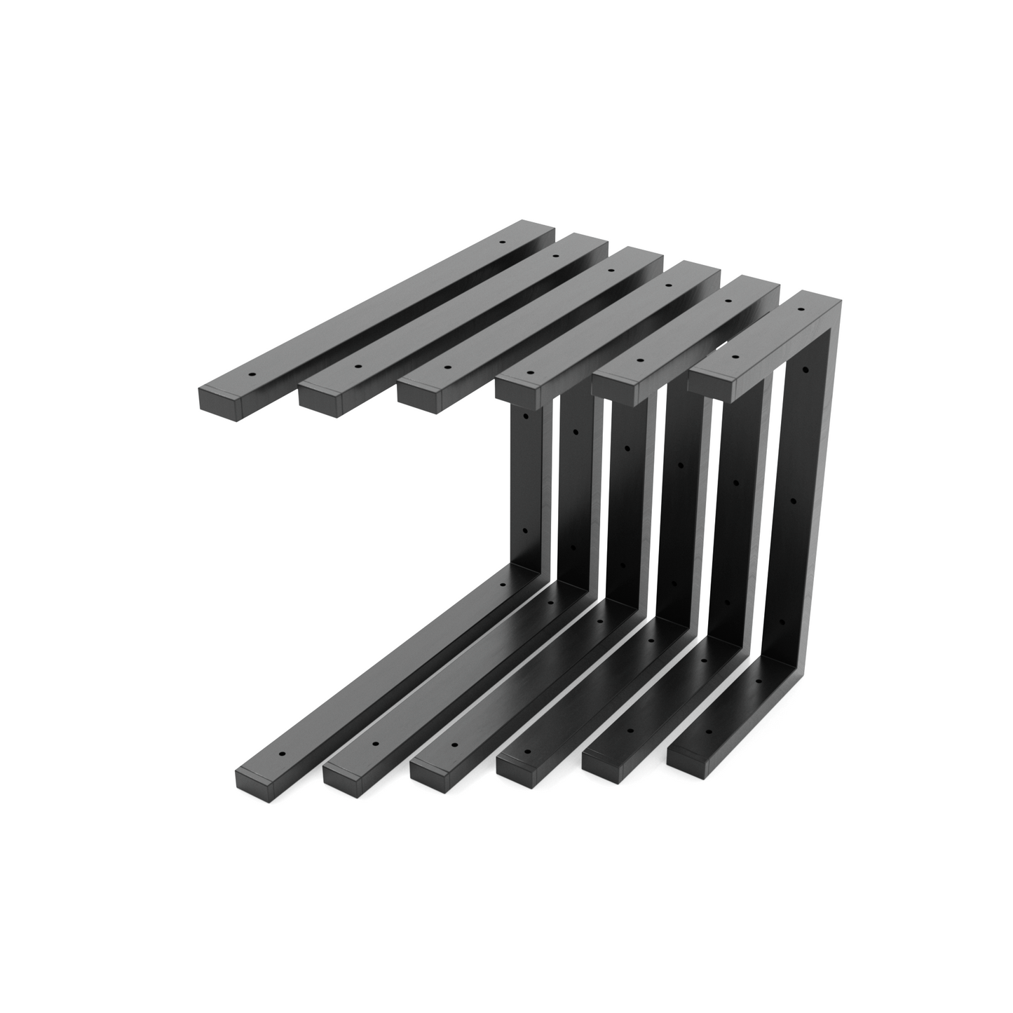 Double Bracket Washbasin Support | Heavy-Duty Sink & Floating Shelf Brackets | Wall-Mounted Vanity Brackets | Custom Sizes Available