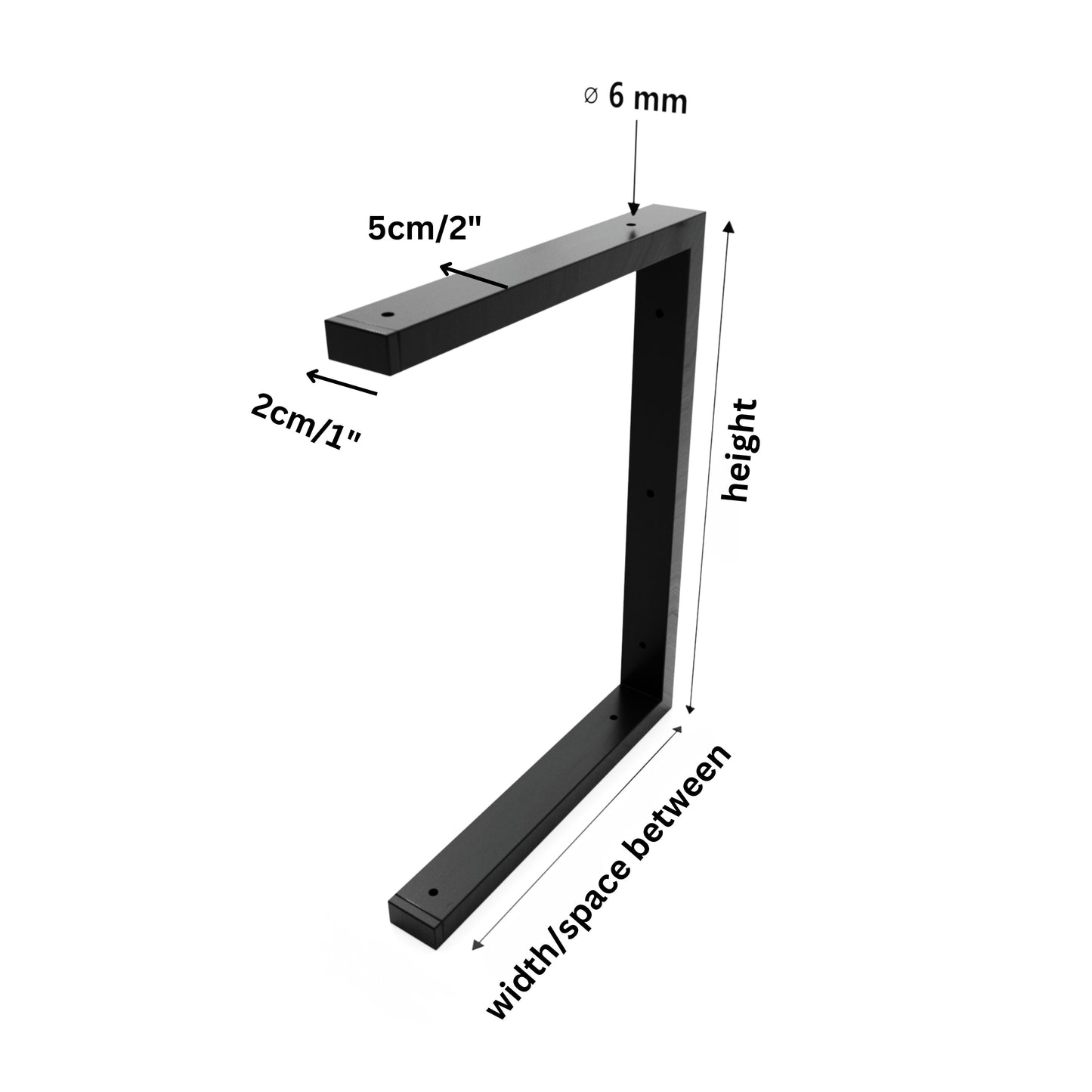 Double Bracket Washbasin Support | Heavy-Duty Sink & Floating Shelf Brackets | Wall-Mounted Vanity Brackets | Custom Sizes Available