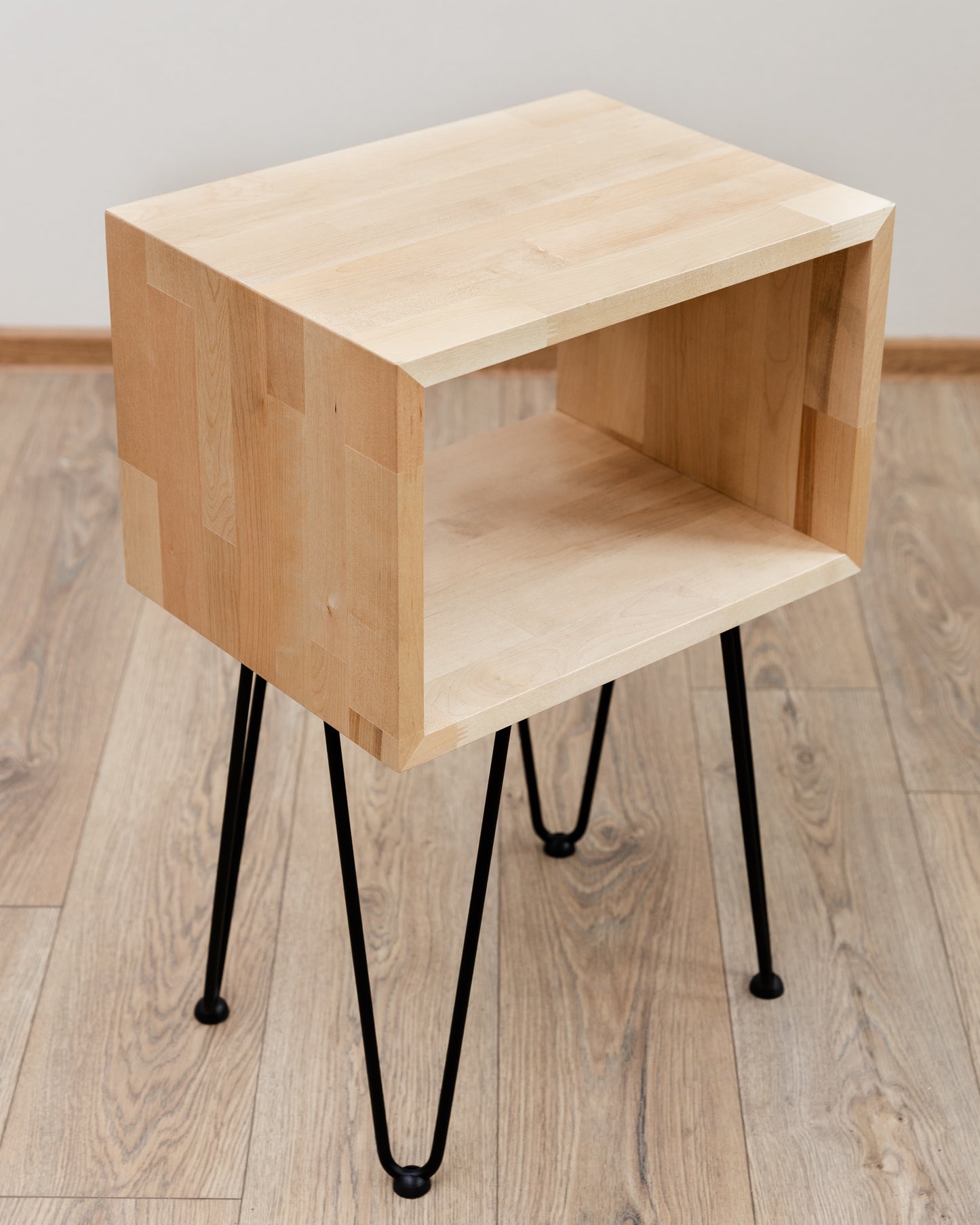 Modern Bedside Table, Nightstand Bedroom With Hairpin Legs