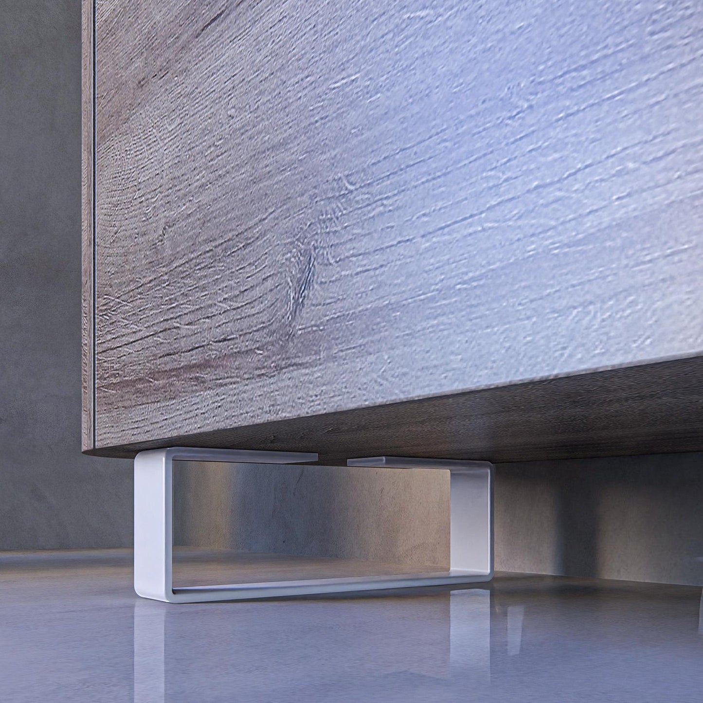 4''/10cm High Metal Furniture Legs Industrial Bench Frame, Console Table Feet, Sideboard Legs Heavy Duty Set of 2 Modern DIY Table Supports