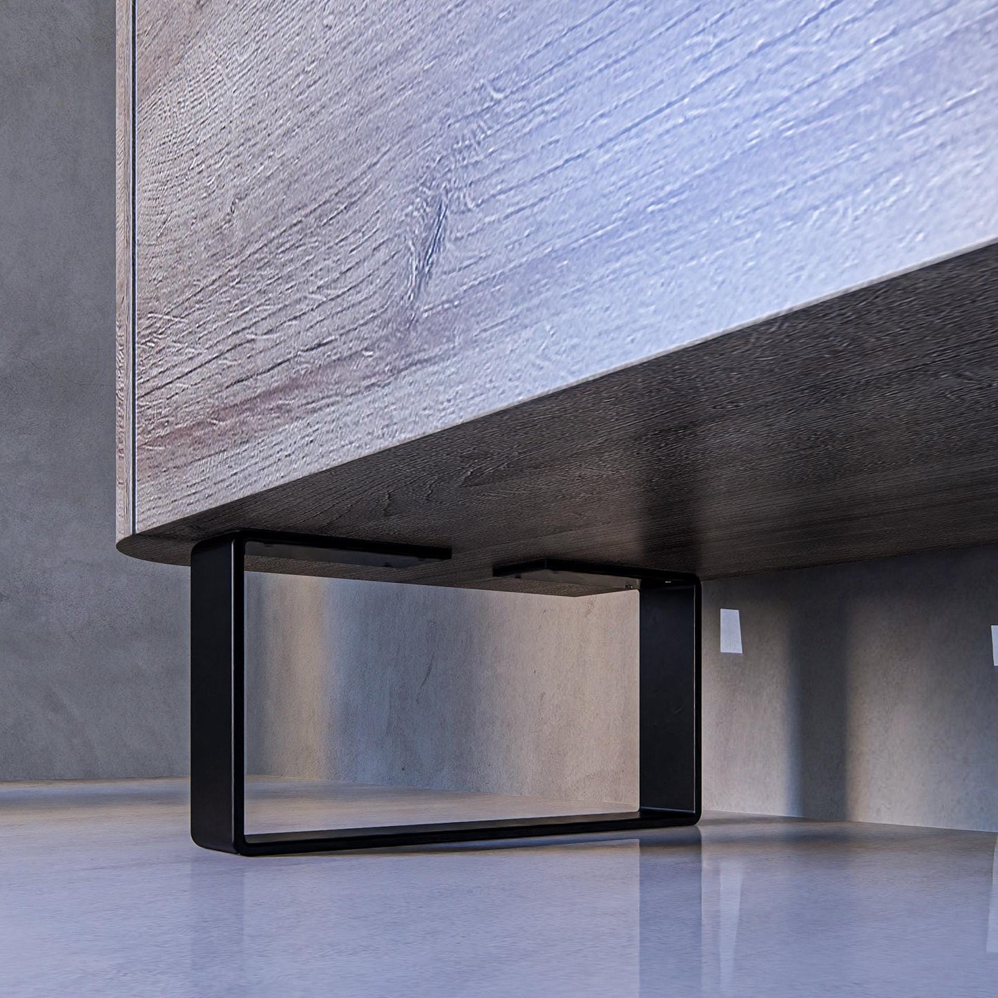 6''/15cm High Metal Furniture Legs Industrial Bench Frame, Console Table Feet, Sideboard Legs Heavy Duty Set of 2 Modern DIY Table Supports