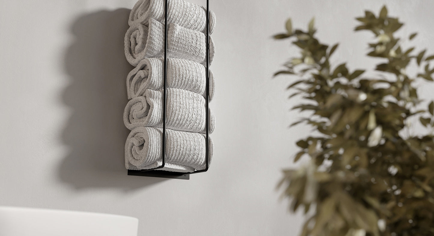 Towel Storage Bathroom Accessories Metal Towel Holder Modern Bathroom Towel Rack gold color - FREYO