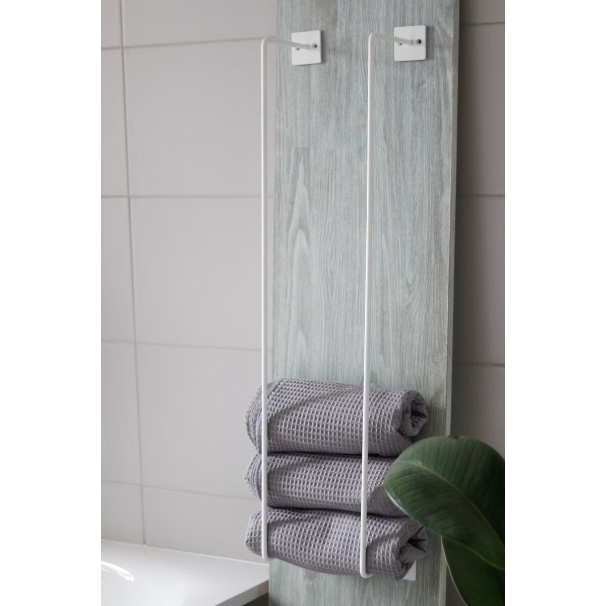 Towels Rack Bathroom Wall Mount Solid Metal Storage Holder For Bath Towels Organizer - FREYO
