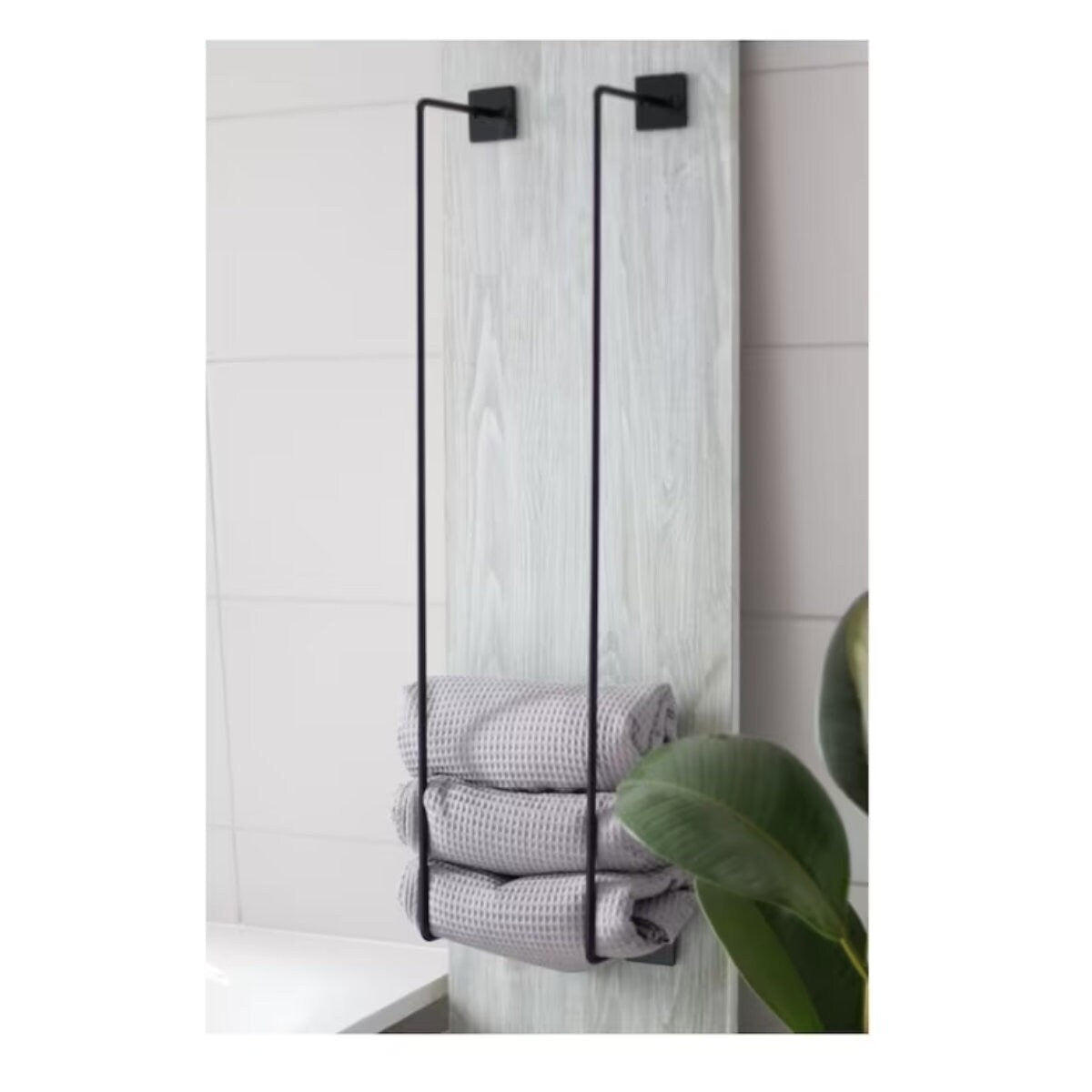 Towels Rack Bathroom Wall Mount Solid Metal Storage Holder For Bath Towels Organizer - FREYO