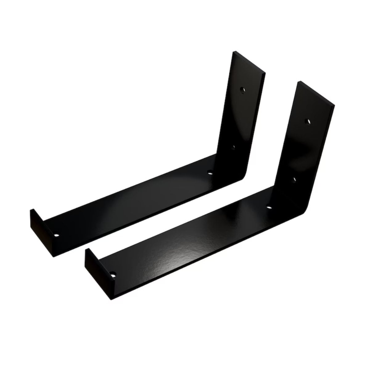 Metal Shelf Brackets Heavy Duty Industrial Modern Floating Shelving Iron Brackets - FREYO