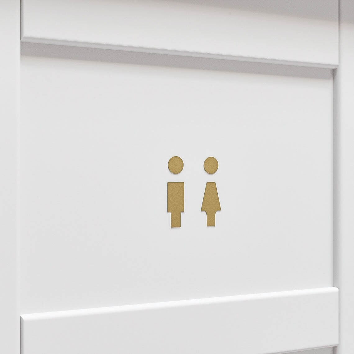 WC Toilet Sign WC Sign Bathroom Restroom Door Metal Sign - FREYO