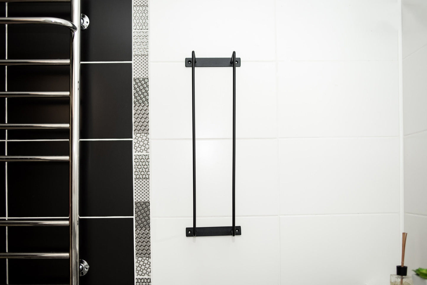 Towel Rack Towel Holder Wall Mount Metal Storage Bathroom Accessories - FREYO