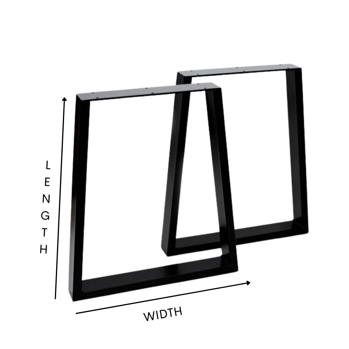 Trapezoid Welded Metal Table And Bench Legs Modern Sturdy Furniture Legs - FREYO
