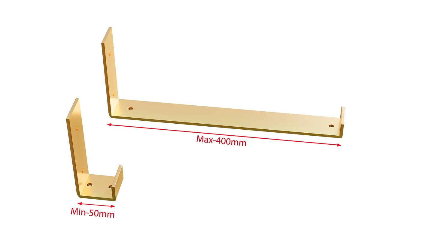 Metal Shelf Brackets Heavy Duty Industrial Modern Floating Shelving Iron Brackets - FREYO