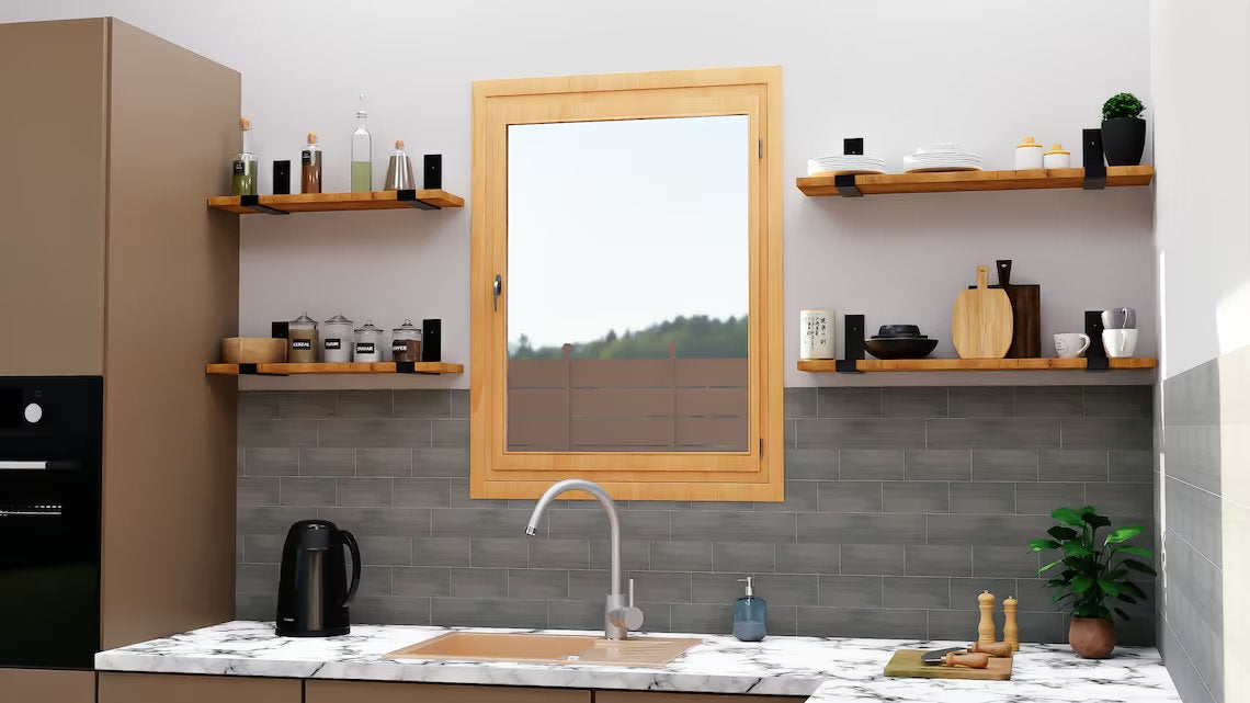 Heavy Duty Shelf Bracket Metal Shelf Supports 2pcs - FREYO