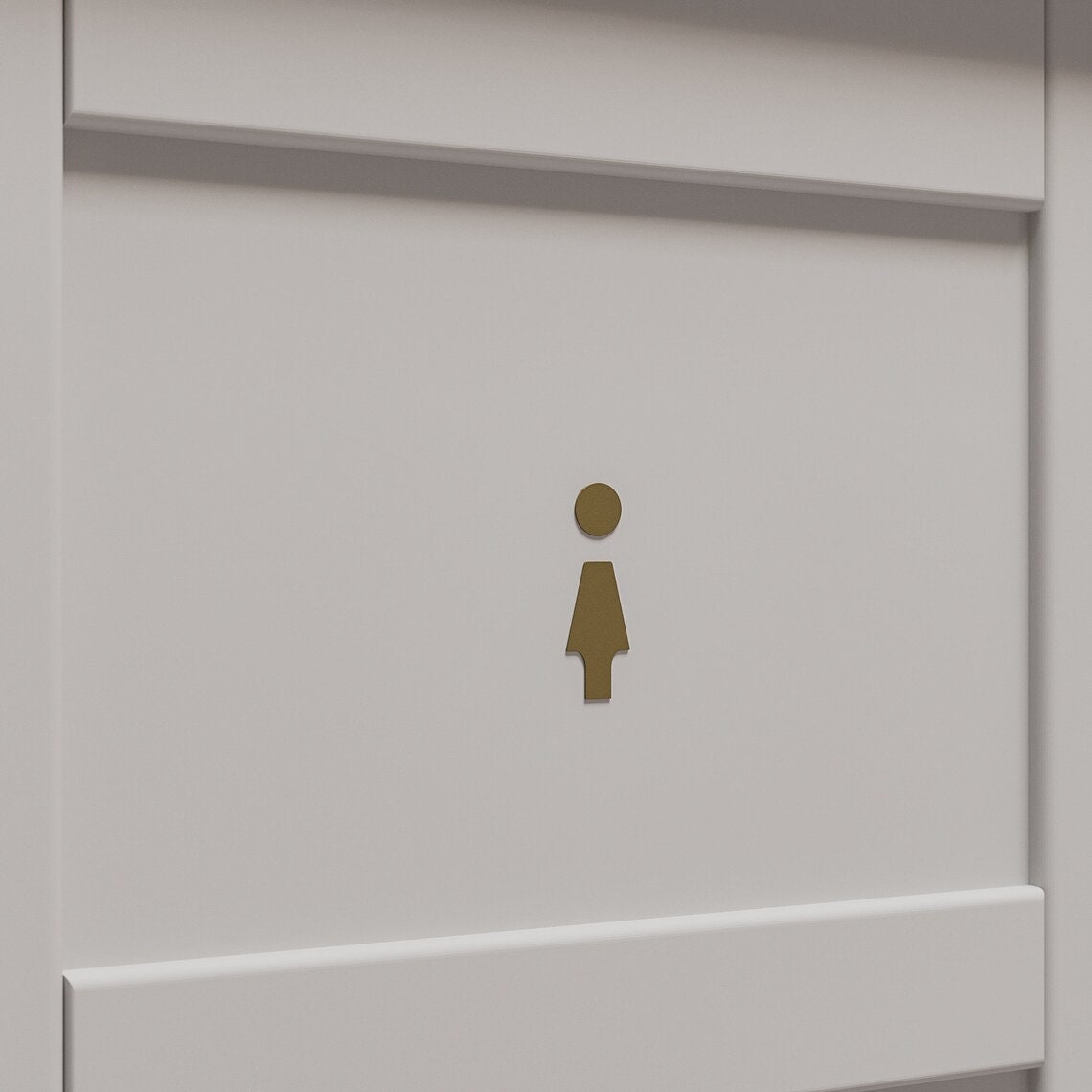 WC Toilet Sign WC Sign Bathroom Restroom Door Metal Sign - FREYO