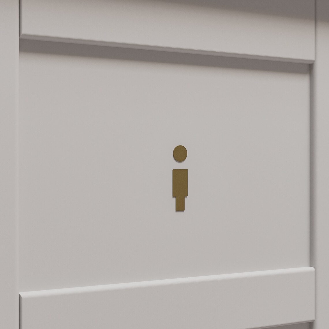 WC Toilet Sign WC Sign Bathroom Restroom Door Metal Sign - FREYO