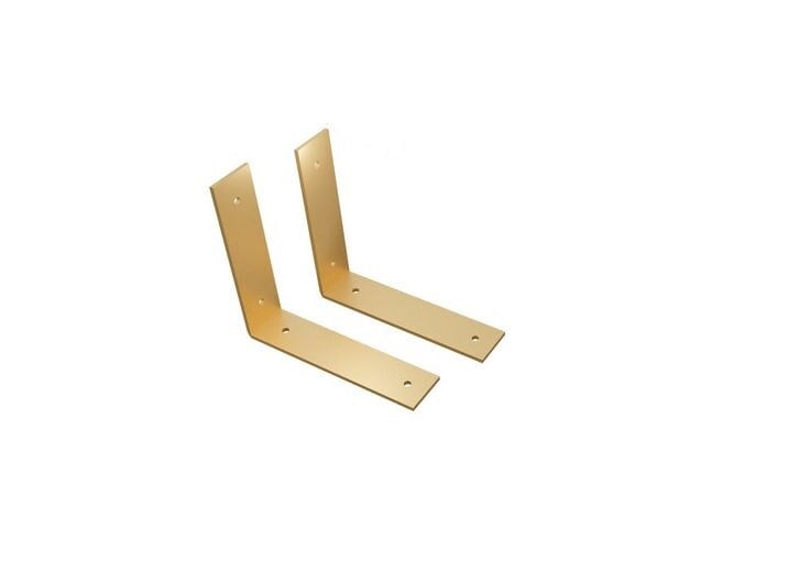 Gold Shelf Brackets Metal Iron Shelf Brackets Shelving Brackets - FREYO