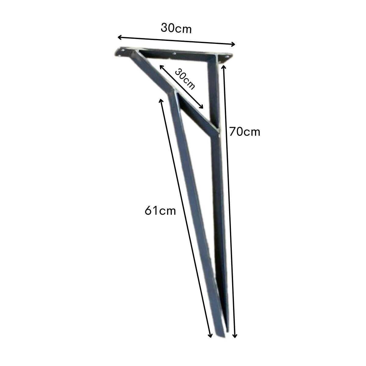 Industrial Style Table Legs Set Of 4 Sturdy Raw Metal Legs For Desk - FREYO