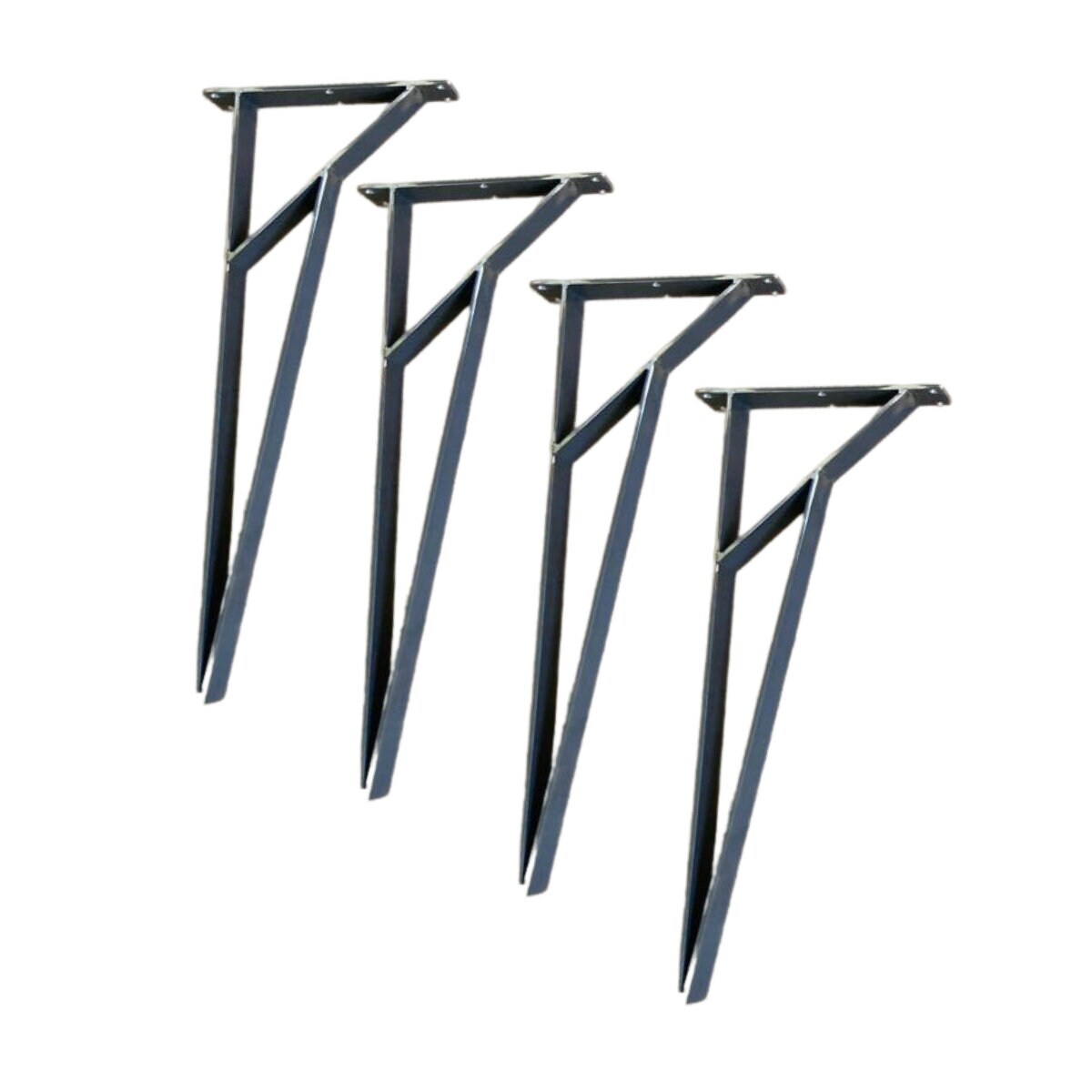 Industrial Style Table Legs Set Of 4 Sturdy Raw Metal Legs For Desk - FREYO