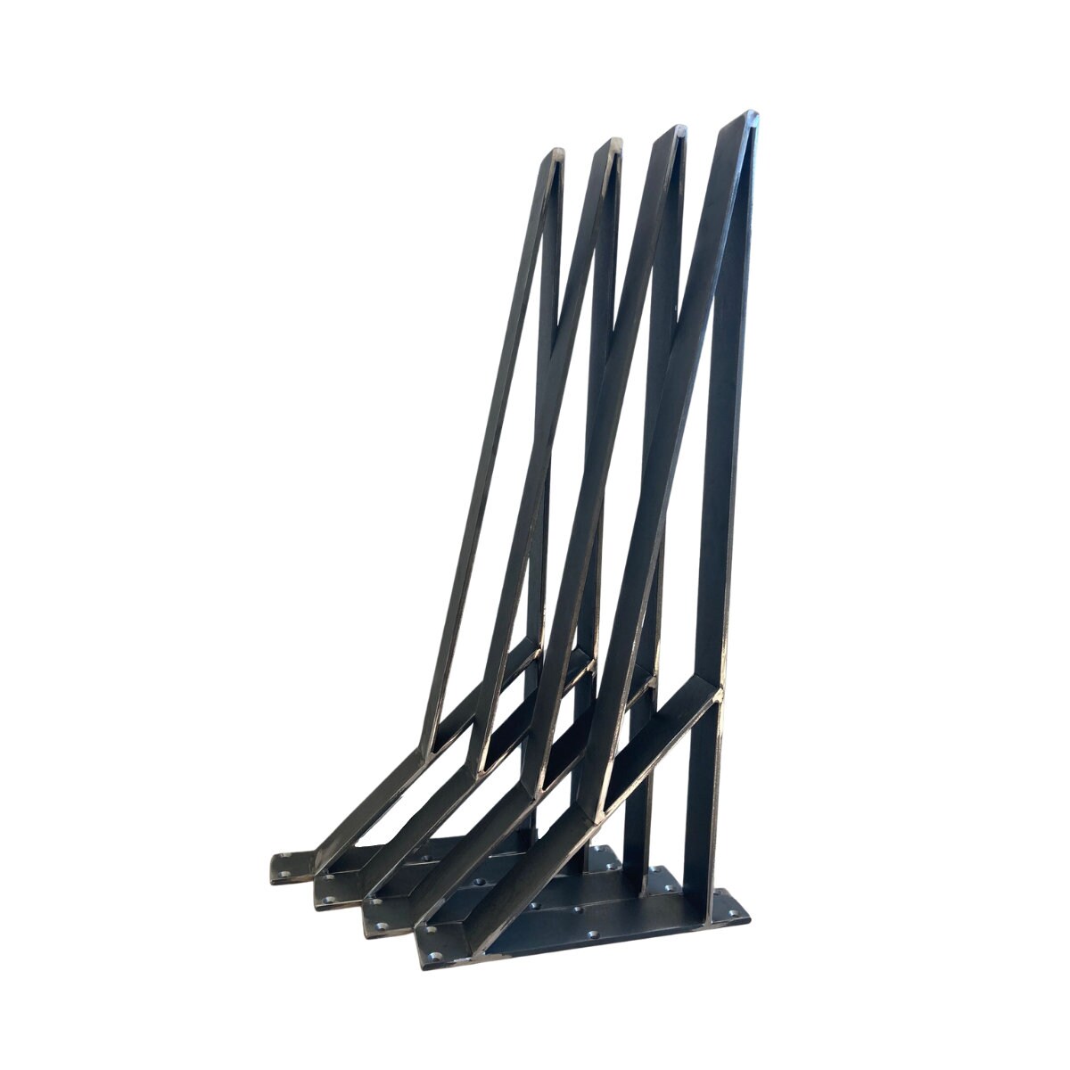 Industrial Style Table Legs Set Of 4 Sturdy Raw Metal Legs For Desk - FREYO