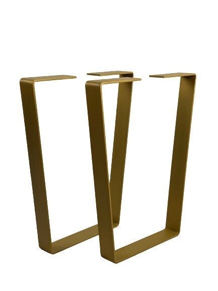 Modern Steel Metal Bench Desk Legs Set Of 2 Iron For Coffee Dining Table - FREYO