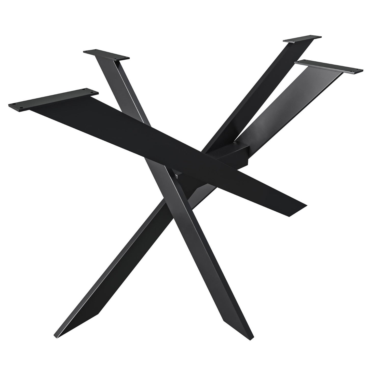 Table Legs Cross Frame Table Runners Steel "Crossed Steel Profiles" Dining Table Base For Your Unique Table Top Table Base - FREYO