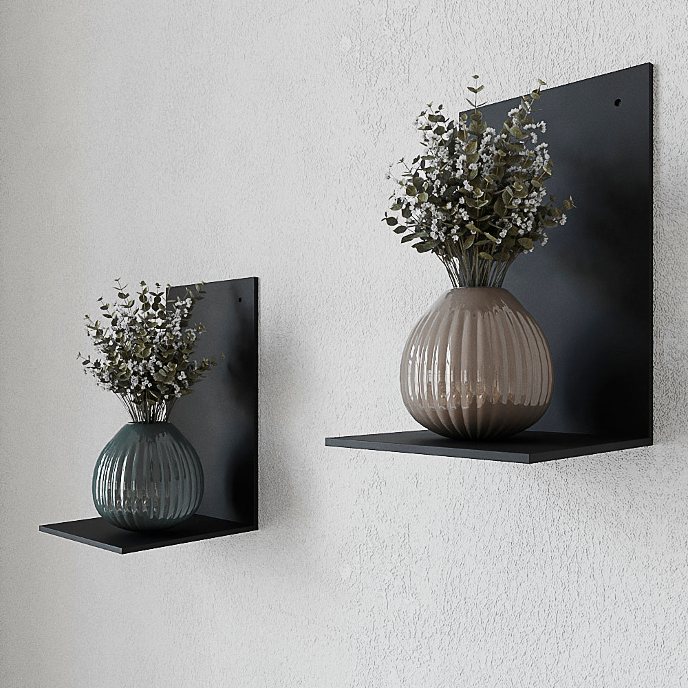Handmade Metal Wall Shelf: Rustic Farmhouse Decor & Storage
