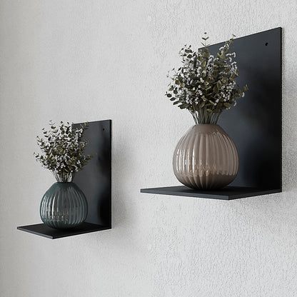 Handmade Metal Wall Shelf: Rustic Farmhouse Decor & Storage