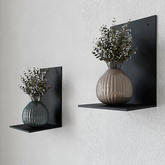 Handmade Metal Wall Shelf: Rustic Farmhouse Decor & Storage