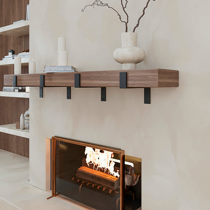 Industrial Fireplace Mantel Corbel – Heavy Duty Farmhouse Shelf Support