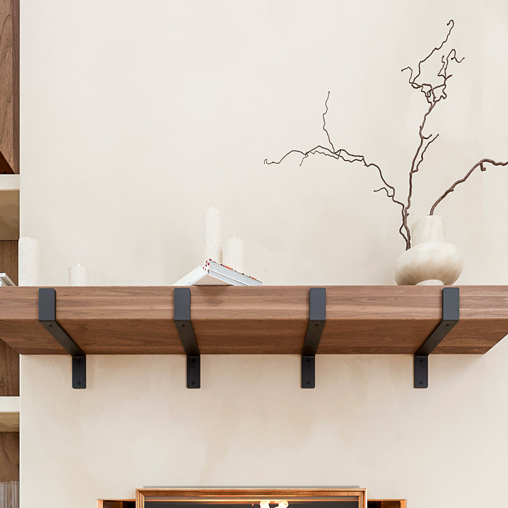 Industrial Fireplace Mantel Corbel – Heavy Duty Farmhouse Shelf Support