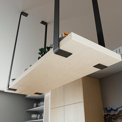 Metal Ceiling Mounted Hanging Shelf: Industrial Floating Shelf Rack, 9 Colors (SOLD INDIVIDUALLY)