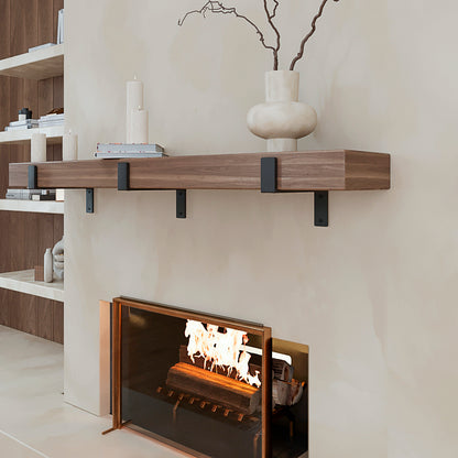 Industrial Fireplace Mantel Corbel – Heavy Duty Farmhouse Shelf Support