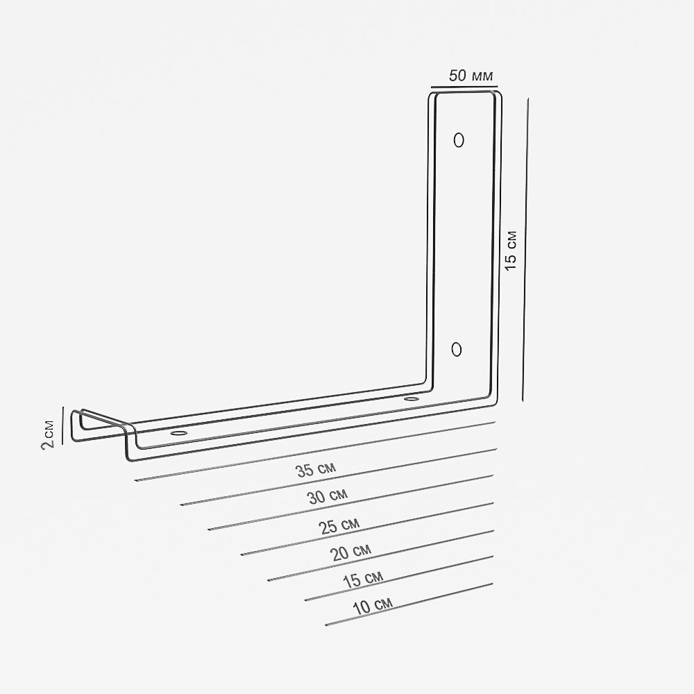 Metal Wall Shelf Bracket L-Shaped Heavy-Duty  Shelf Support Black Matte Japandi  Style DIY