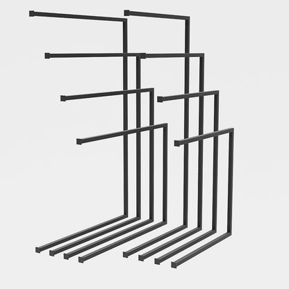 Ceiling Metal Clothes Rail – Minimalist Steel Hanging Wardrobe Rack