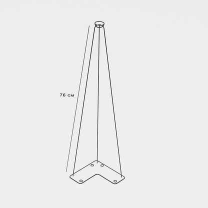 Steel Hairpin Legs 76cm (30”) – Bathroom Vanity & Sink Countertop, Heavy Duty Metal Table Legs