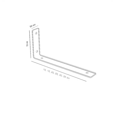 Shelf Bracket Metal Support Minimalist Wall Shelf L-Bracket