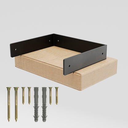 Double Shelf Brackets: Wall Mounted Steel | 25cm/10'' Middle