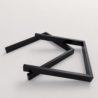 Heavy-Duty Double Bracket Washbasin Support | Wall-Mounted Sink & Floating Shelf Brackets | Custom Sizes for Vanity & Countertops
