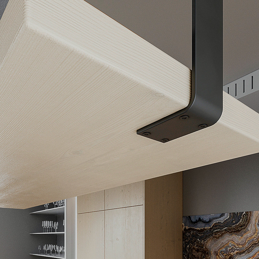 Metal Ceiling Mounted Hanging Shelf: Industrial Floating Shelf Rack, 9 Colors (SOLD INDIVIDUALLY)
