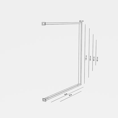 Ceiling Metal Clothes Rail – Minimalist Steel Hanging Wardrobe Rack
