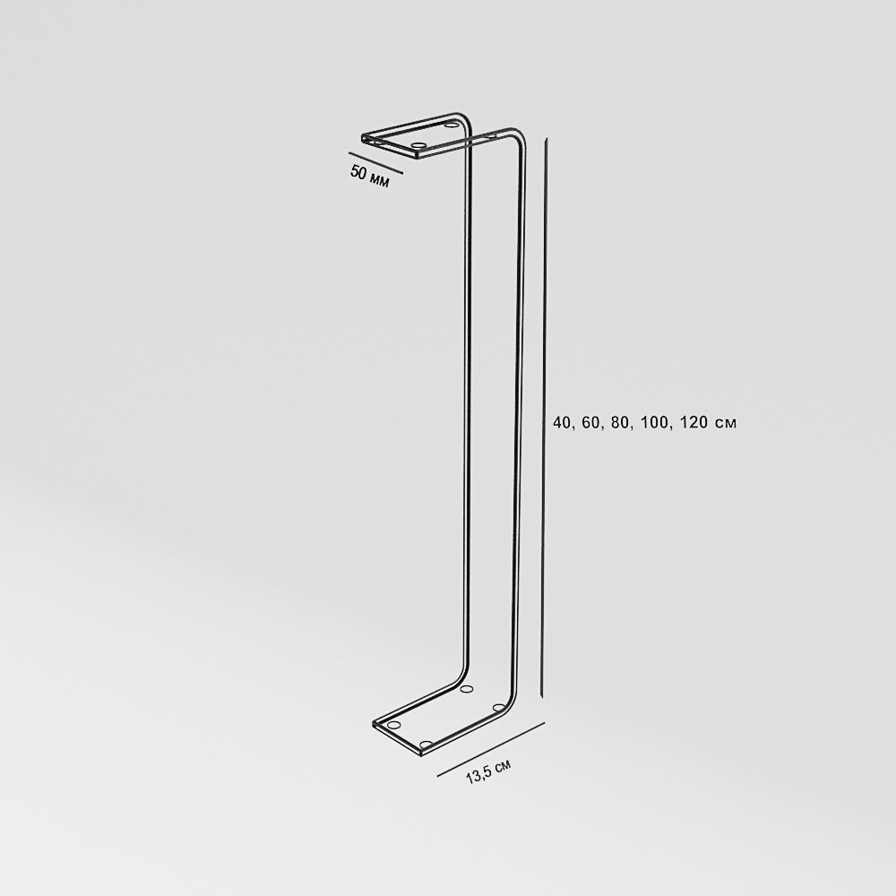 Metal Ceiling Mounted Hanging Shelf: Industrial Floating Shelf Rack, 9 Colors (SOLD INDIVIDUALLY)