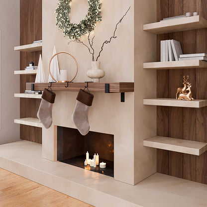 Mantel Hanger Set for Holiday Displays, Stockings Holder