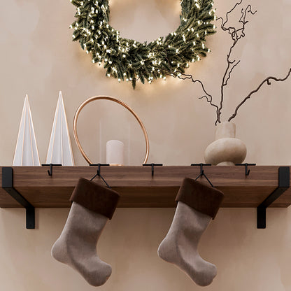 Mantel Hanger Set for Holiday Displays, Stockings Holder