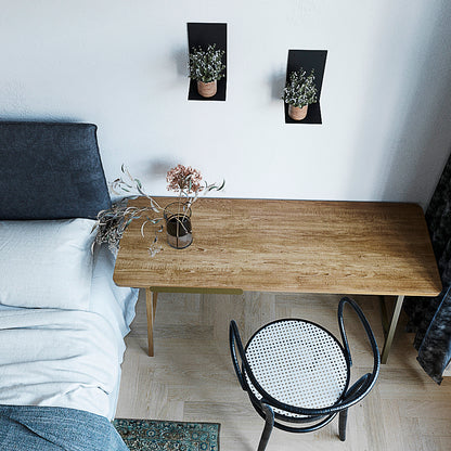Handmade Metal Wall Shelf: Rustic Farmhouse Decor & Storage