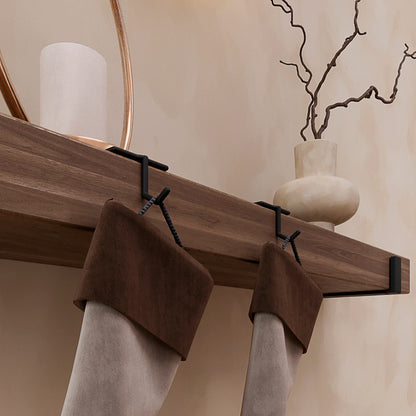 Mantel Hanger Set for Holiday Displays, Stockings Holder