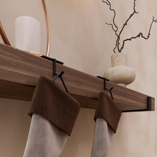 Mantel Hanger Set for Holiday Displays, Stockings Holder