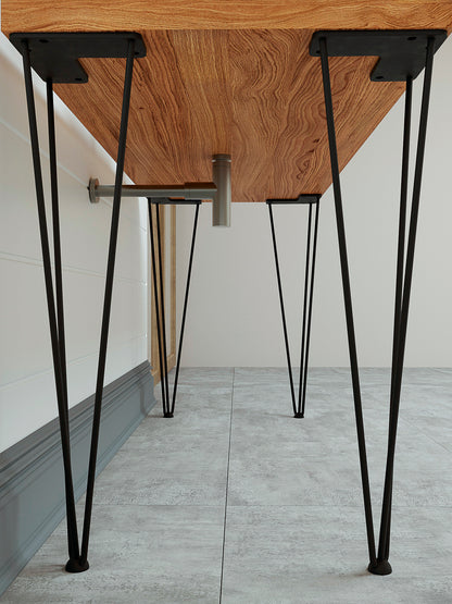 Steel Hairpin Legs 76cm (30”) – Bathroom Vanity & Sink Countertop, Heavy Duty Metal Table Legs