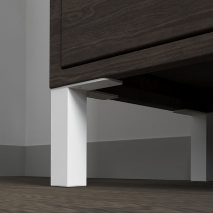 Rectangular furniture legs, cabinet feet for sofa, bed, couch, sideboard plinth feet, metal legs