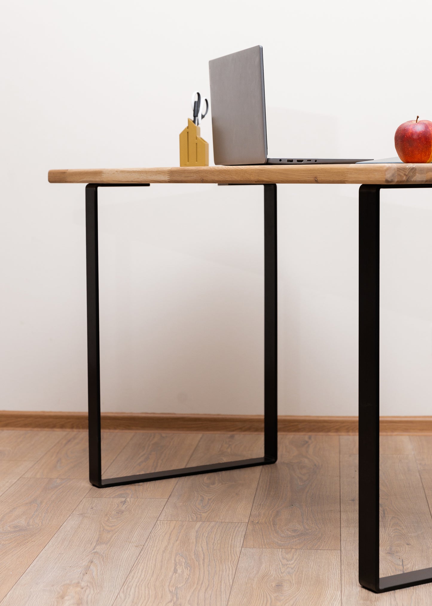 Solid Oak Coffee Table With Metal Legs, Modern Coffee table, Solid Wood, Oil Wax finish, Sleek Design Table, End Table