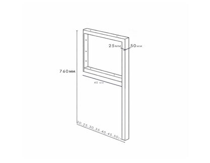 Metal Vanity Legs 76cm / 30'' | Bathroom Cabinet Support