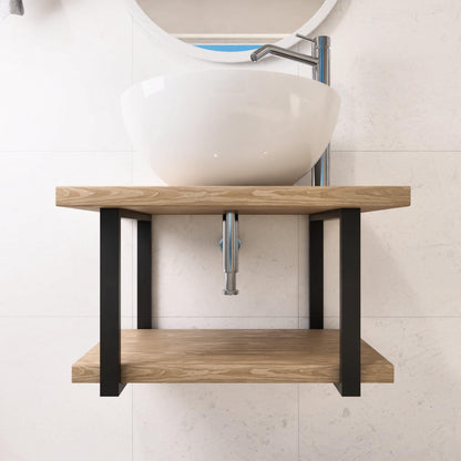 Double Shelf Bracket Washbasin, Vanity Support, Wall Mounted Sink Brackets, Custom Size