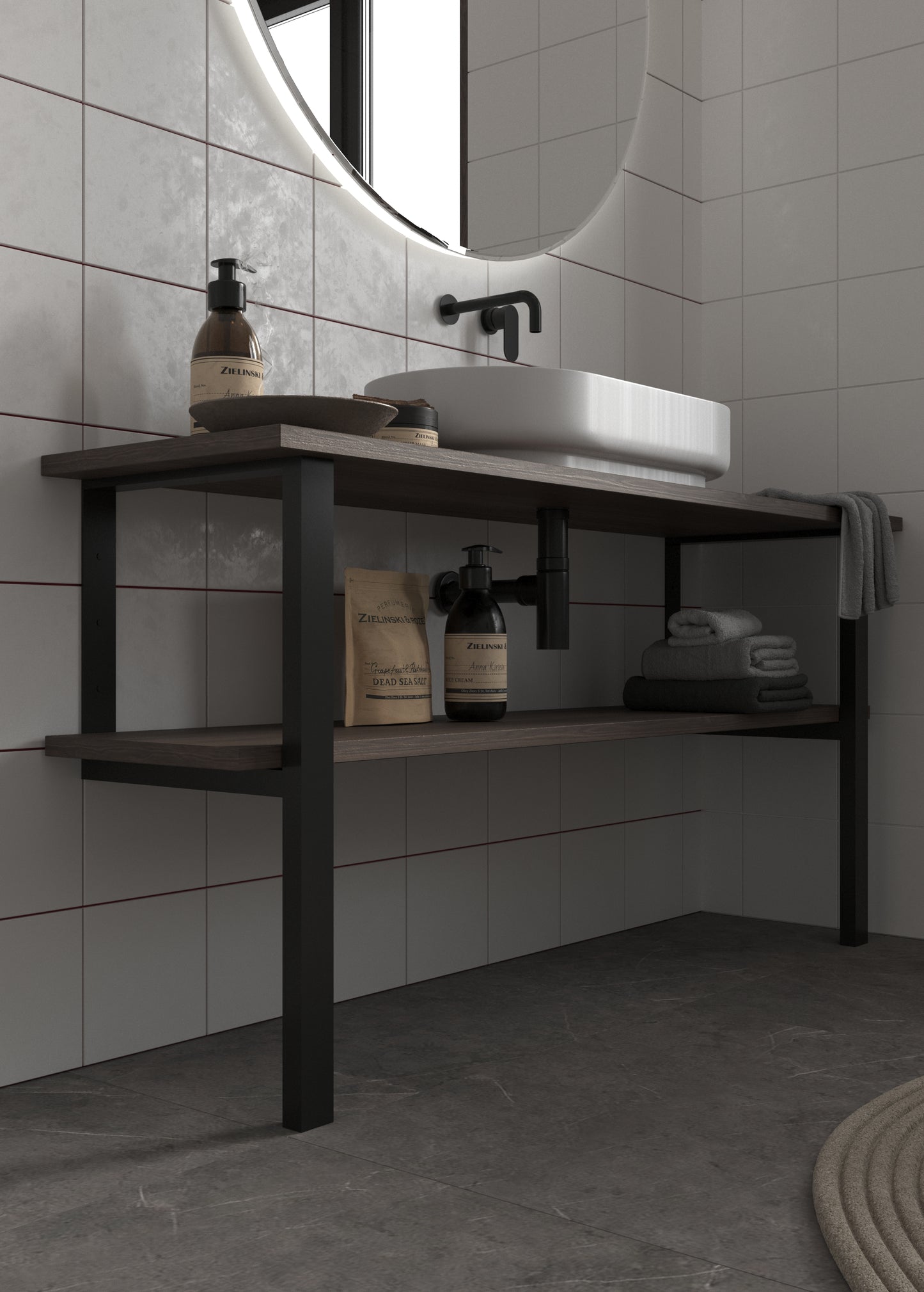 Metal Vanity Legs 76cm / 30'' | Bathroom Cabinet Support